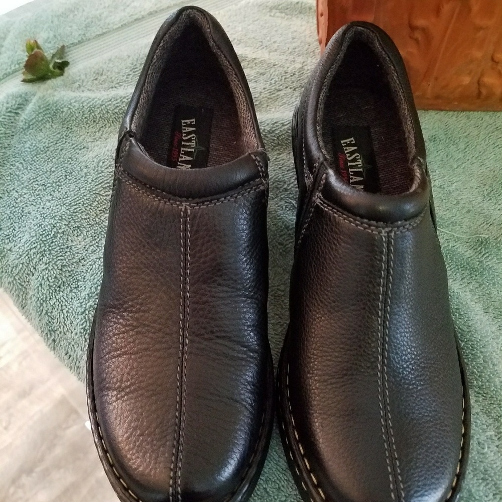 Eastland leather slip on's